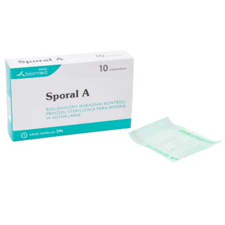 Test do sterylizacji parą wodną Sporal A 10 szt. / G0474 / IBSS Biomed