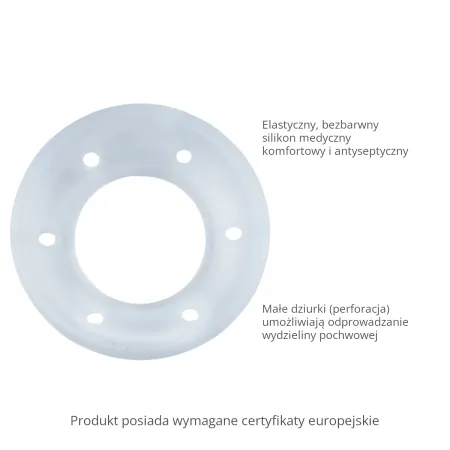 Pessar położniczy 60mm transparentny / G1352 / ALBIS