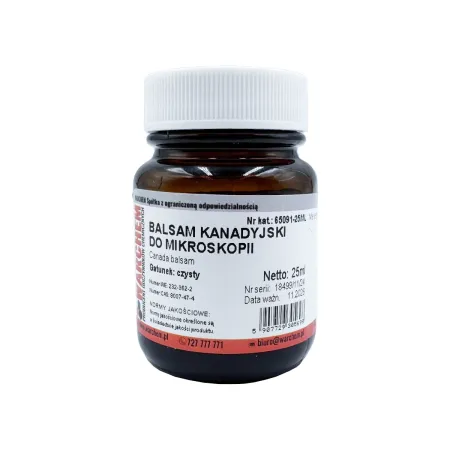 Balsam kanadyjski do mikroskopii 25ml / G1900 / WARCHEM